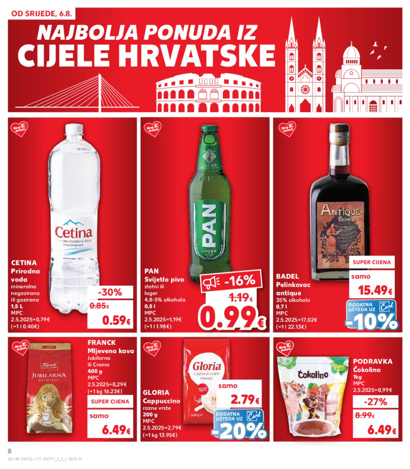 Kaufland katalog Akcija 06.08.-12.08.2025. Odabrane poslovnice
