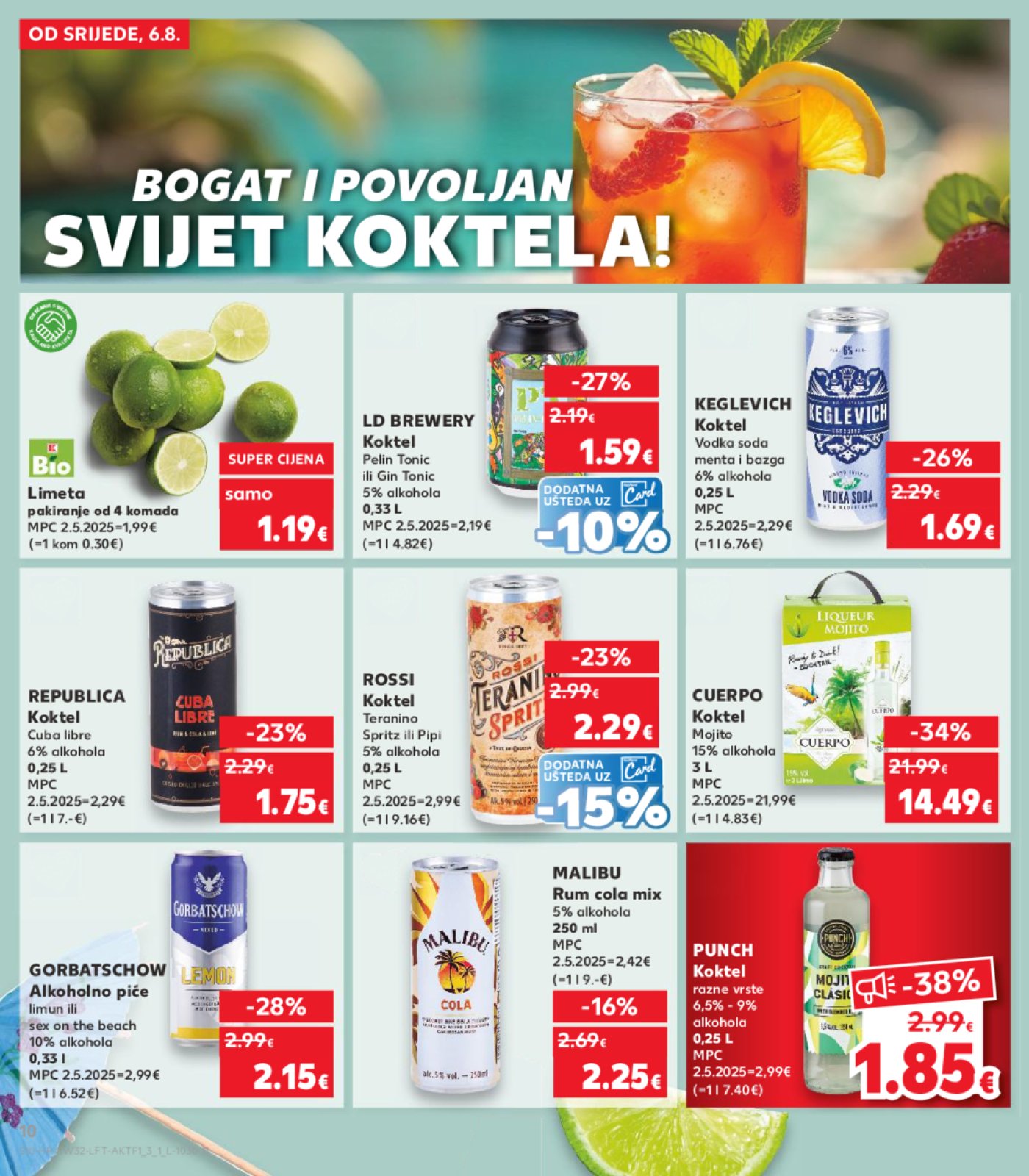 Kaufland katalog Akcija 06.08.-12.08.2025. Odabrane poslovnice