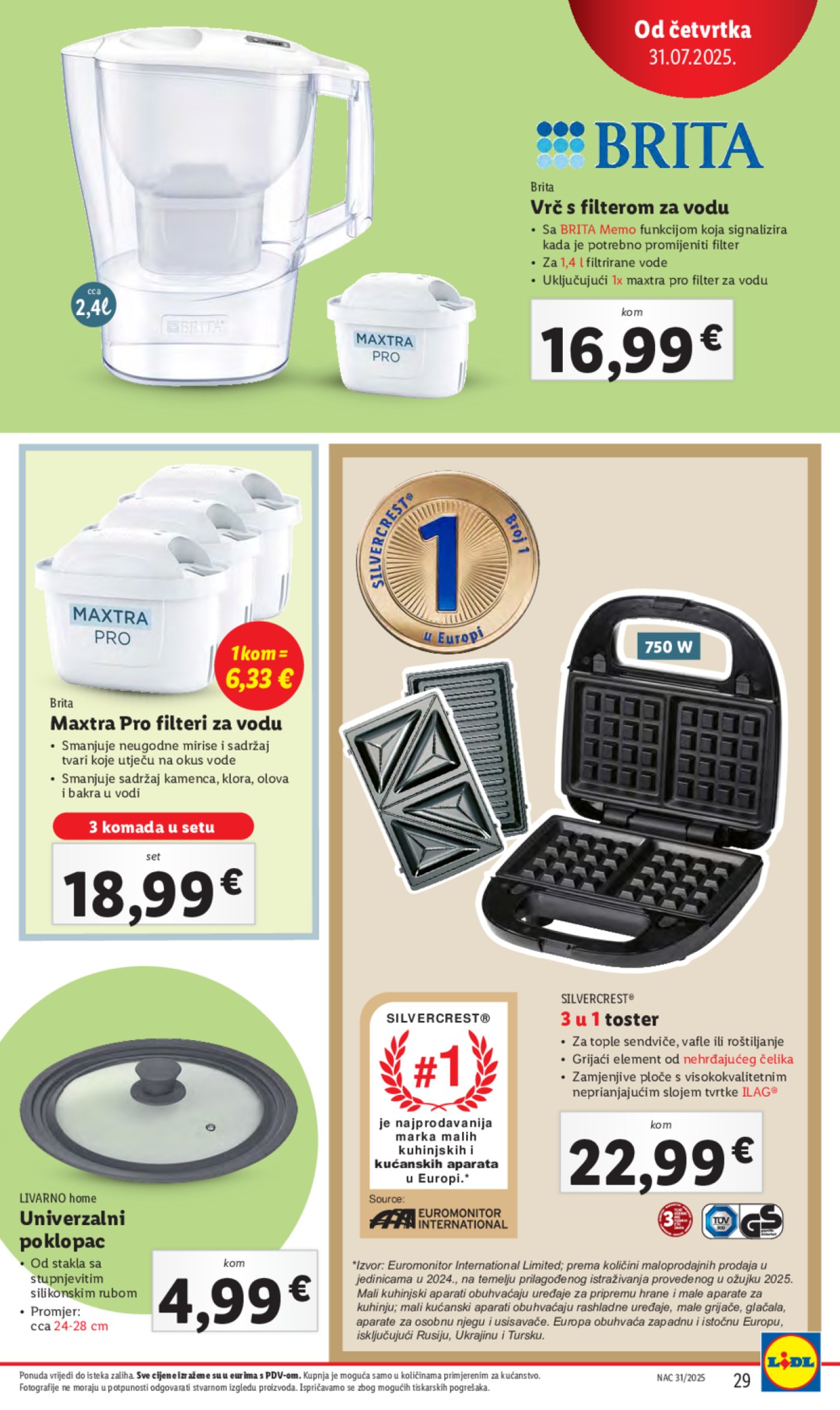 Lidl katalog Super ponuda od četvrtka 31.07. - 03.08.2025.