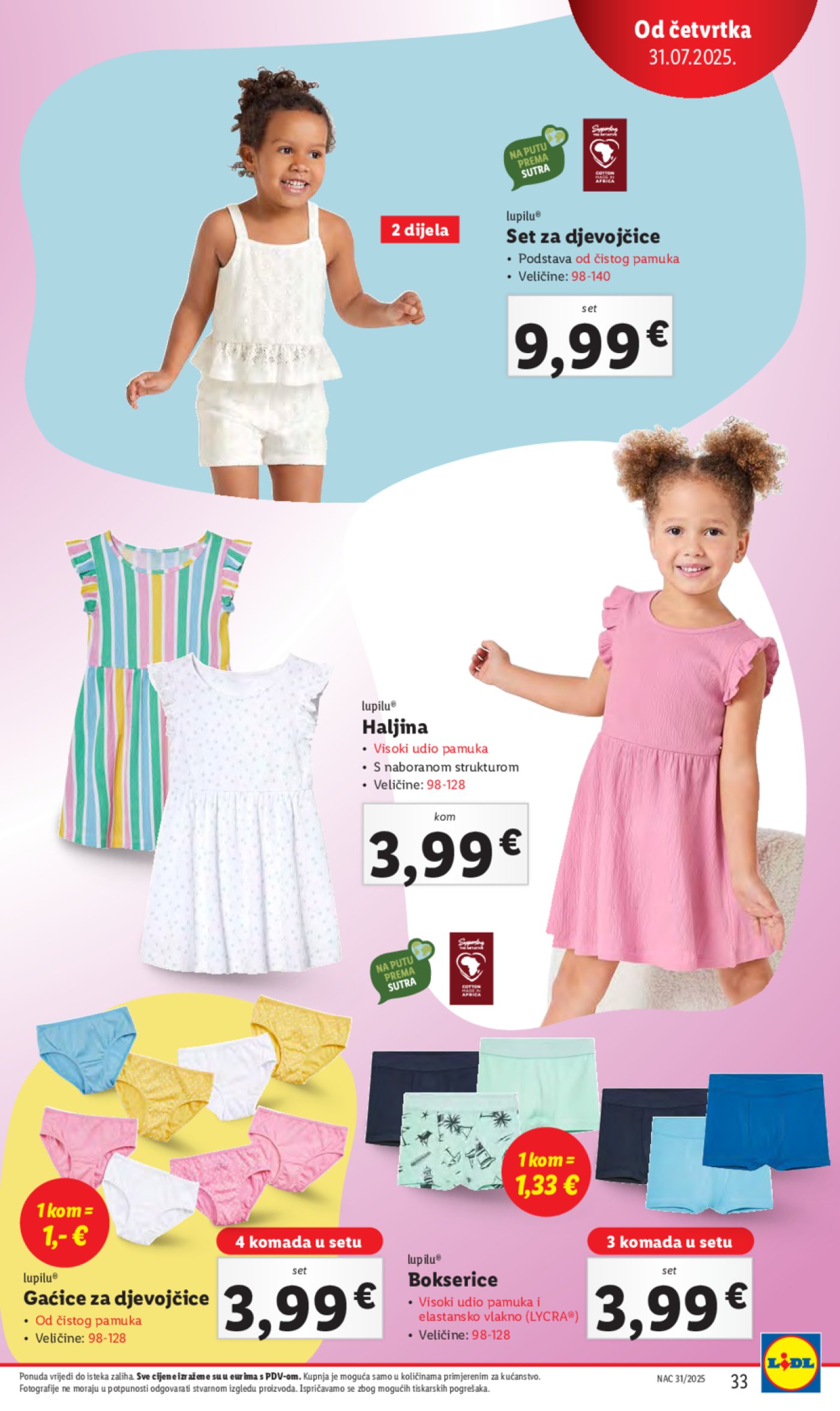 Lidl katalog Super ponuda od četvrtka 31.07. - 03.08.2025.