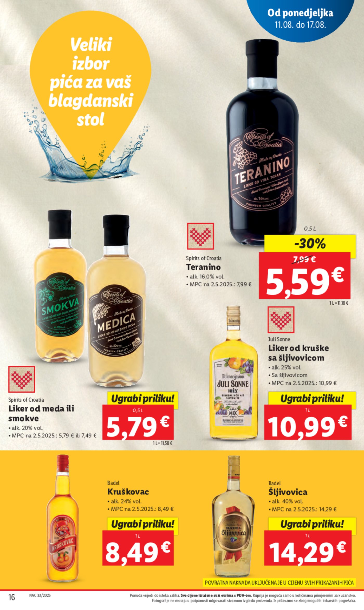 Lidl katalog Super ponuda od ponedjeljka 11.08.-17.08.2025.