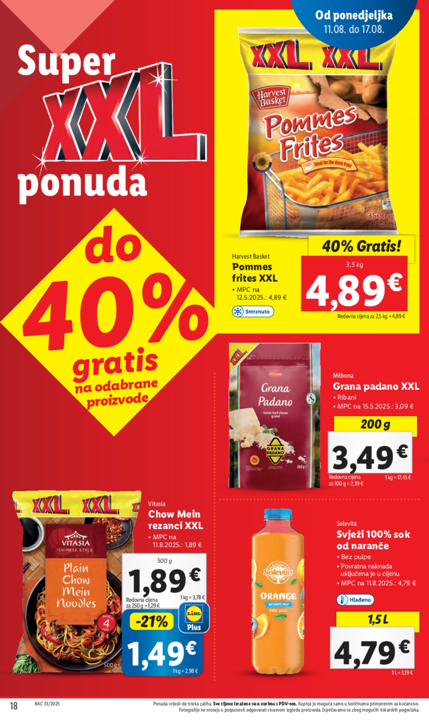 Lidl katalog Super ponuda od ponedjeljka 11.08.-17.08.2025.