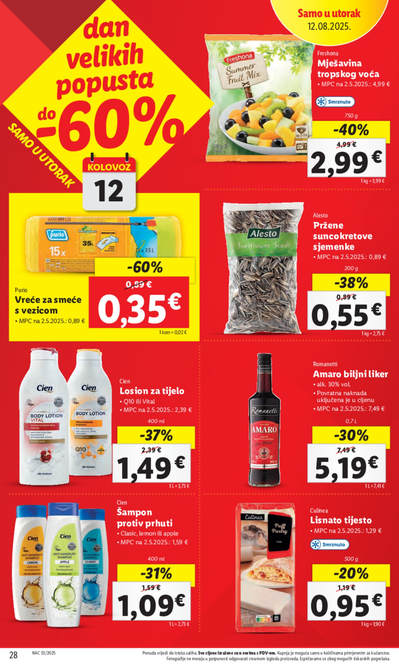 Lidl katalog Super ponuda od ponedjeljka 11.08.-17.08.2025.
