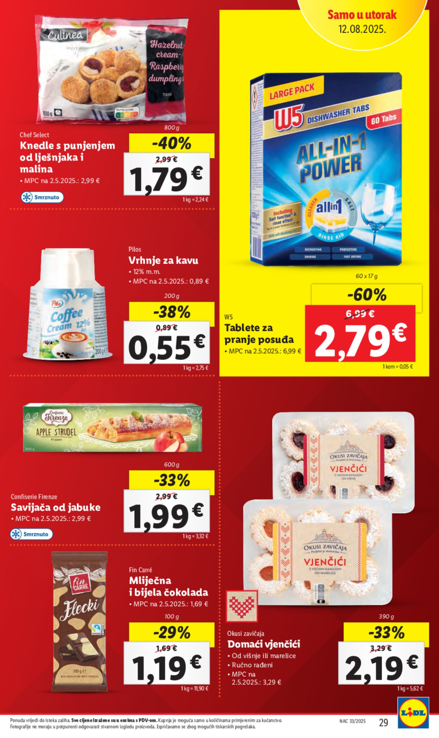 Lidl katalog Super ponuda od ponedjeljka 11.08.-17.08.2025.