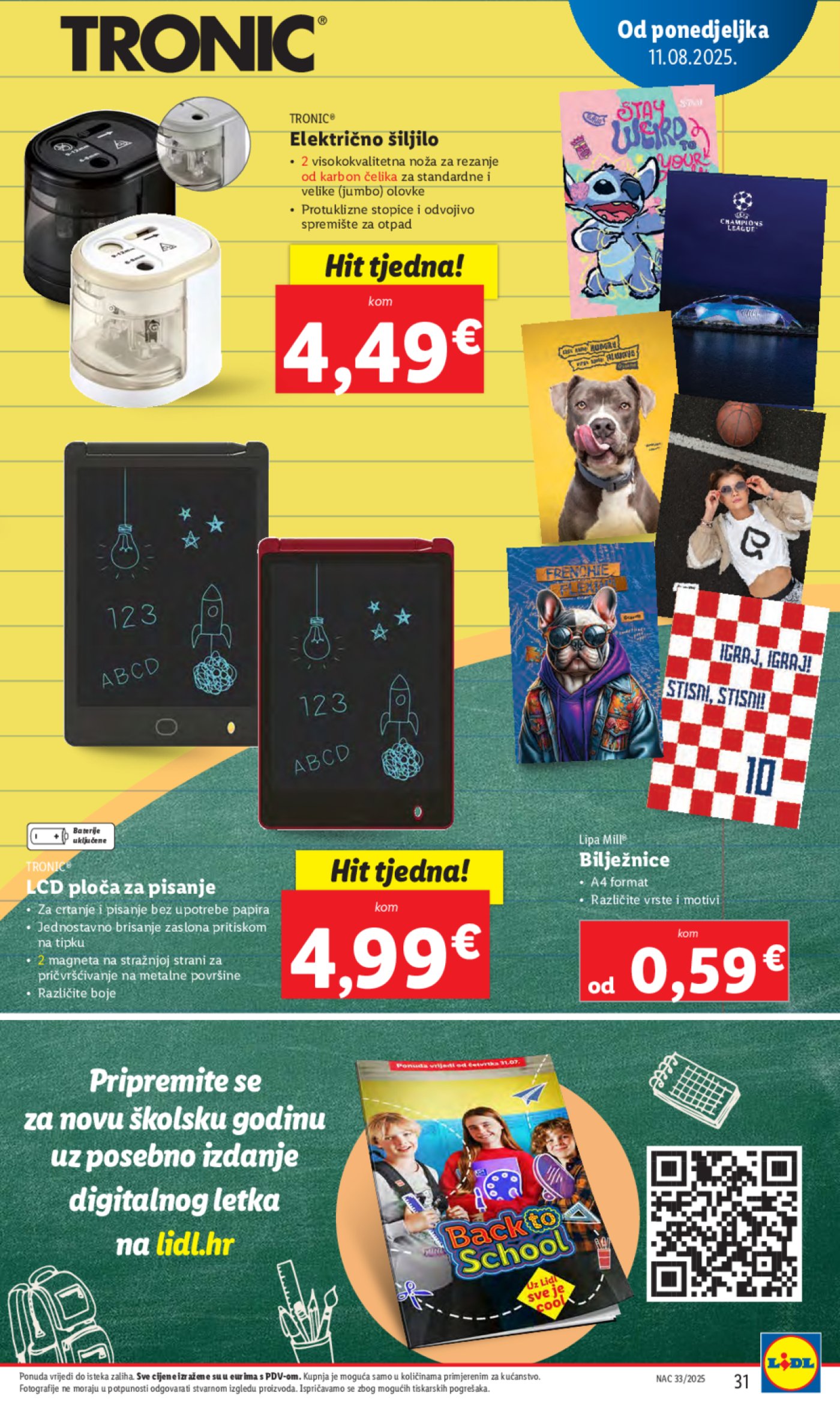 Lidl katalog Super ponuda od ponedjeljka 11.08.-17.08.2025.
