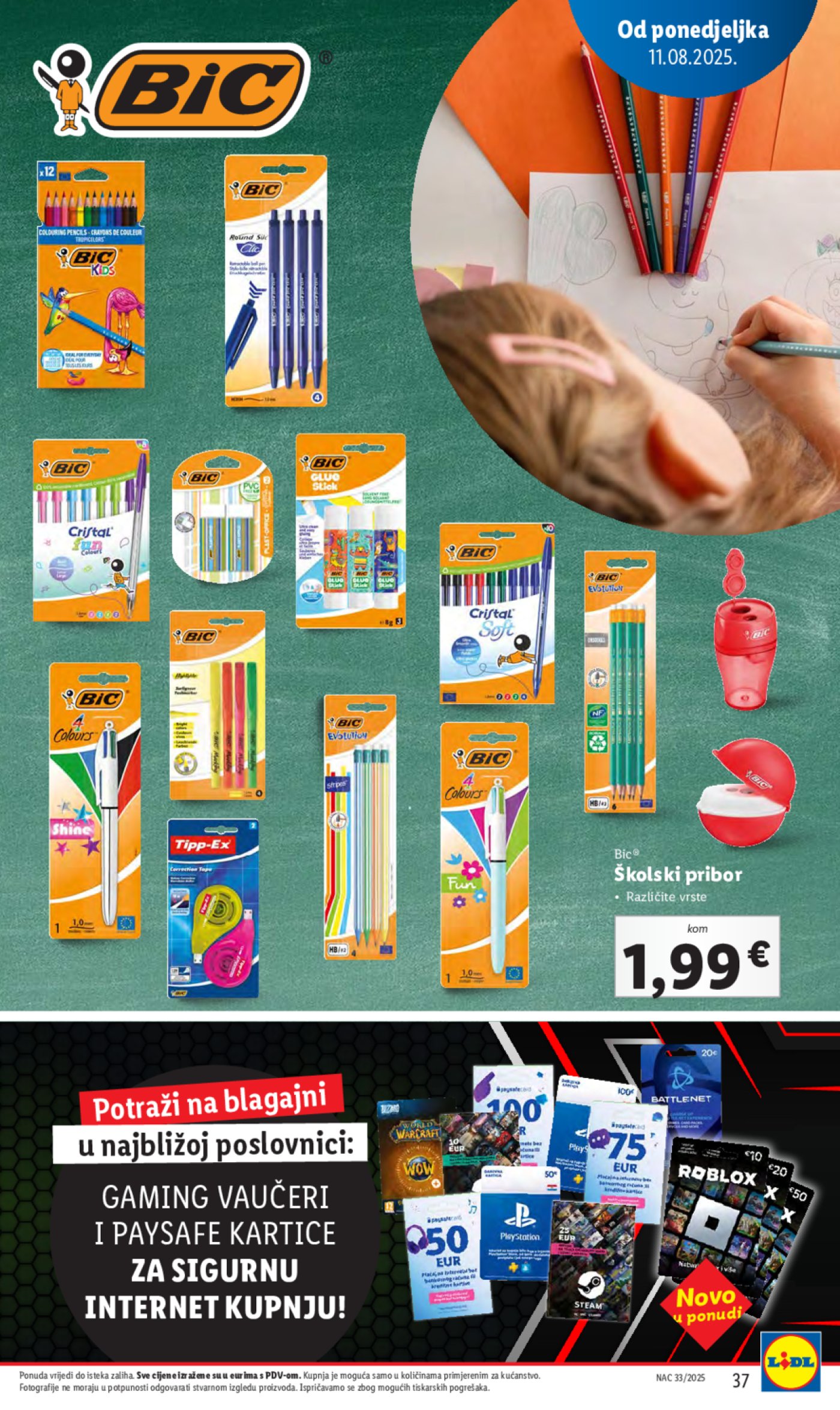 Lidl katalog Super ponuda od ponedjeljka 11.08.-17.08.2025.