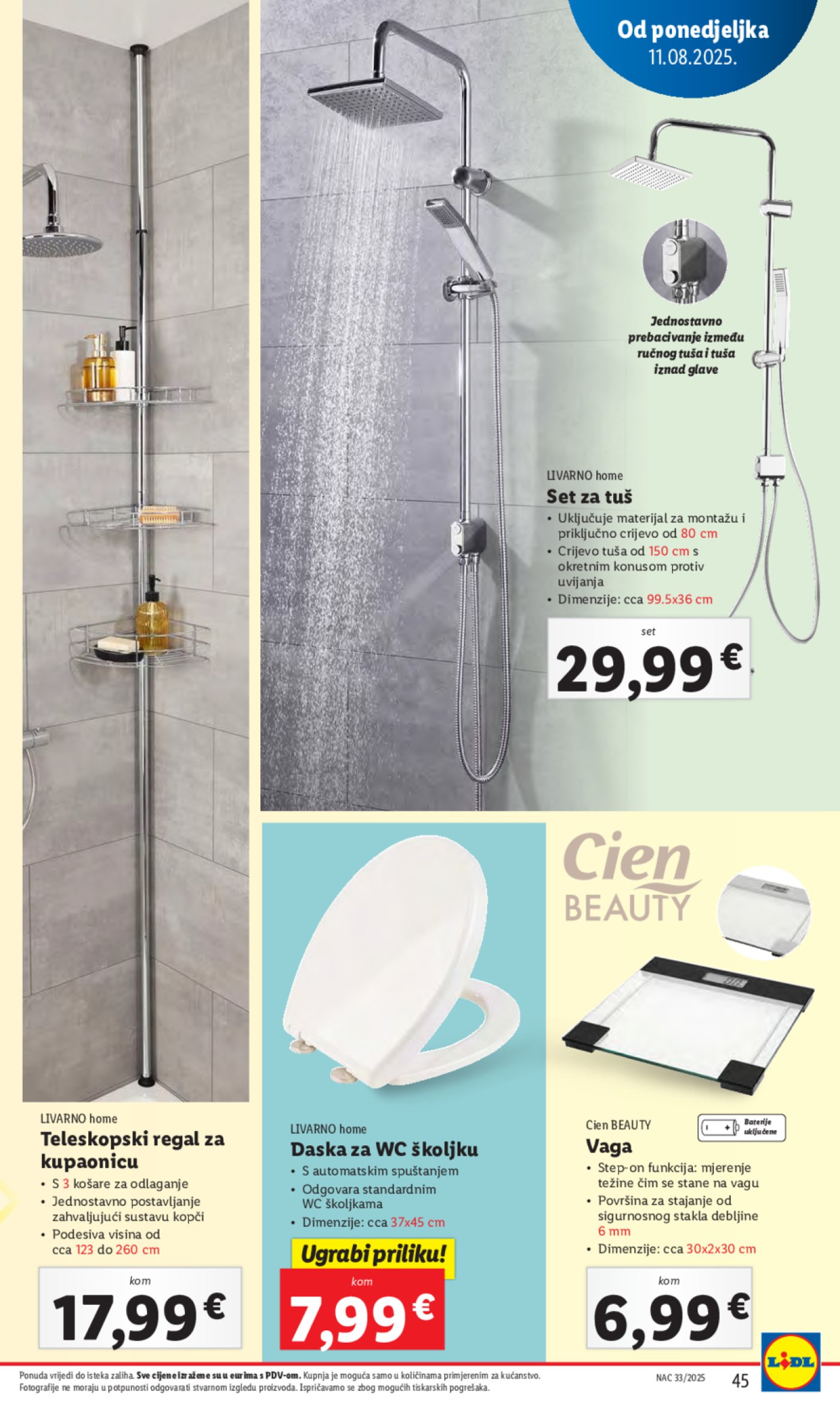 Lidl katalog Super ponuda od ponedjeljka 11.08.-17.08.2025.
