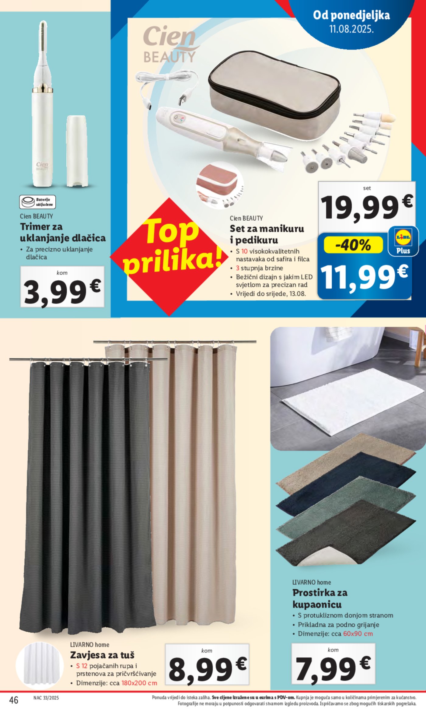 Lidl katalog Super ponuda od ponedjeljka 11.08.-17.08.2025.