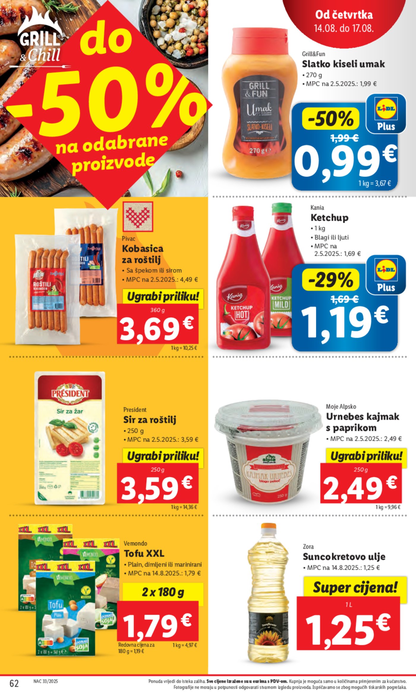 Lidl katalog Super ponuda od ponedjeljka 11.08.-17.08.2025.