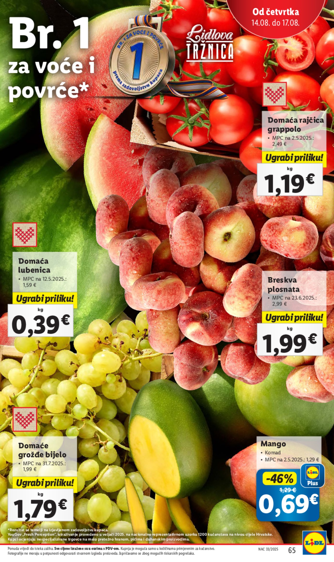Lidl katalog Super ponuda od ponedjeljka 11.08.-17.08.2025.