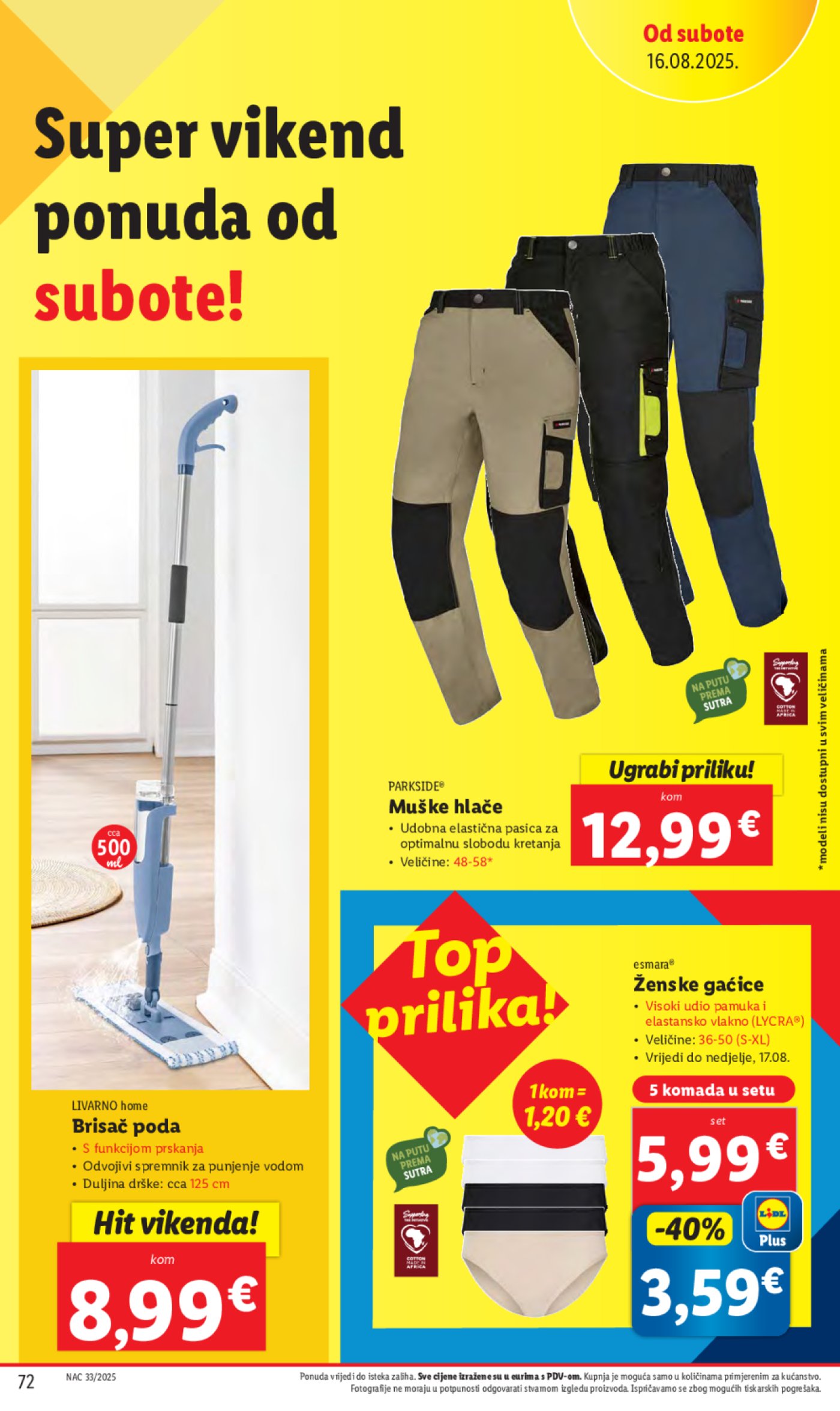 Lidl katalog Super ponuda od ponedjeljka 11.08.-17.08.2025.