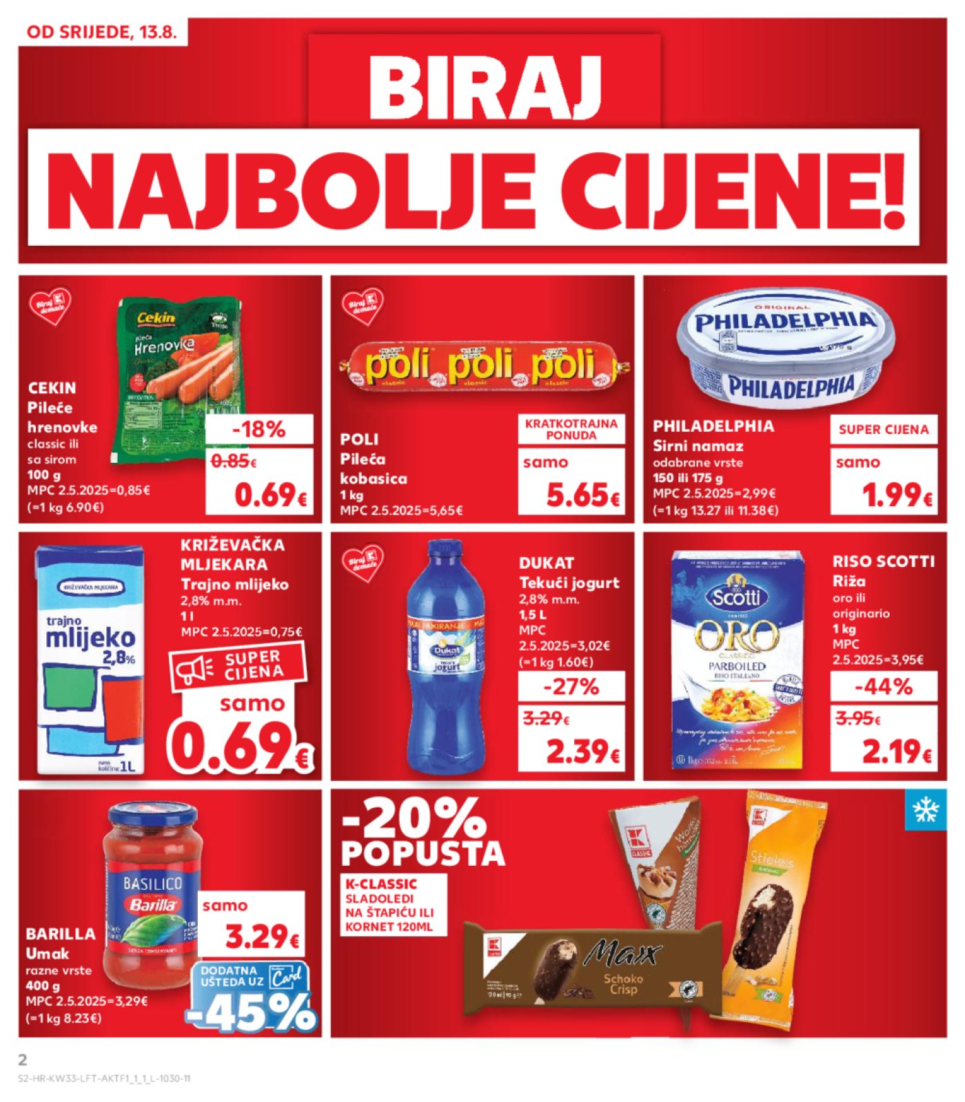 Kaufland katalog Akcija 13. 08. - 19. 08. 2025. Odabrane poslovnice