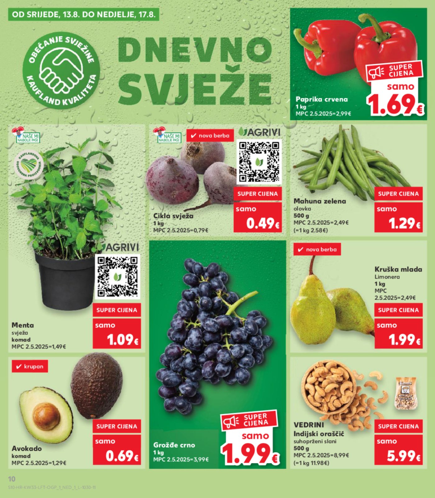 Kaufland katalog Akcija 13. 08. - 19. 08. 2025. Odabrane poslovnice