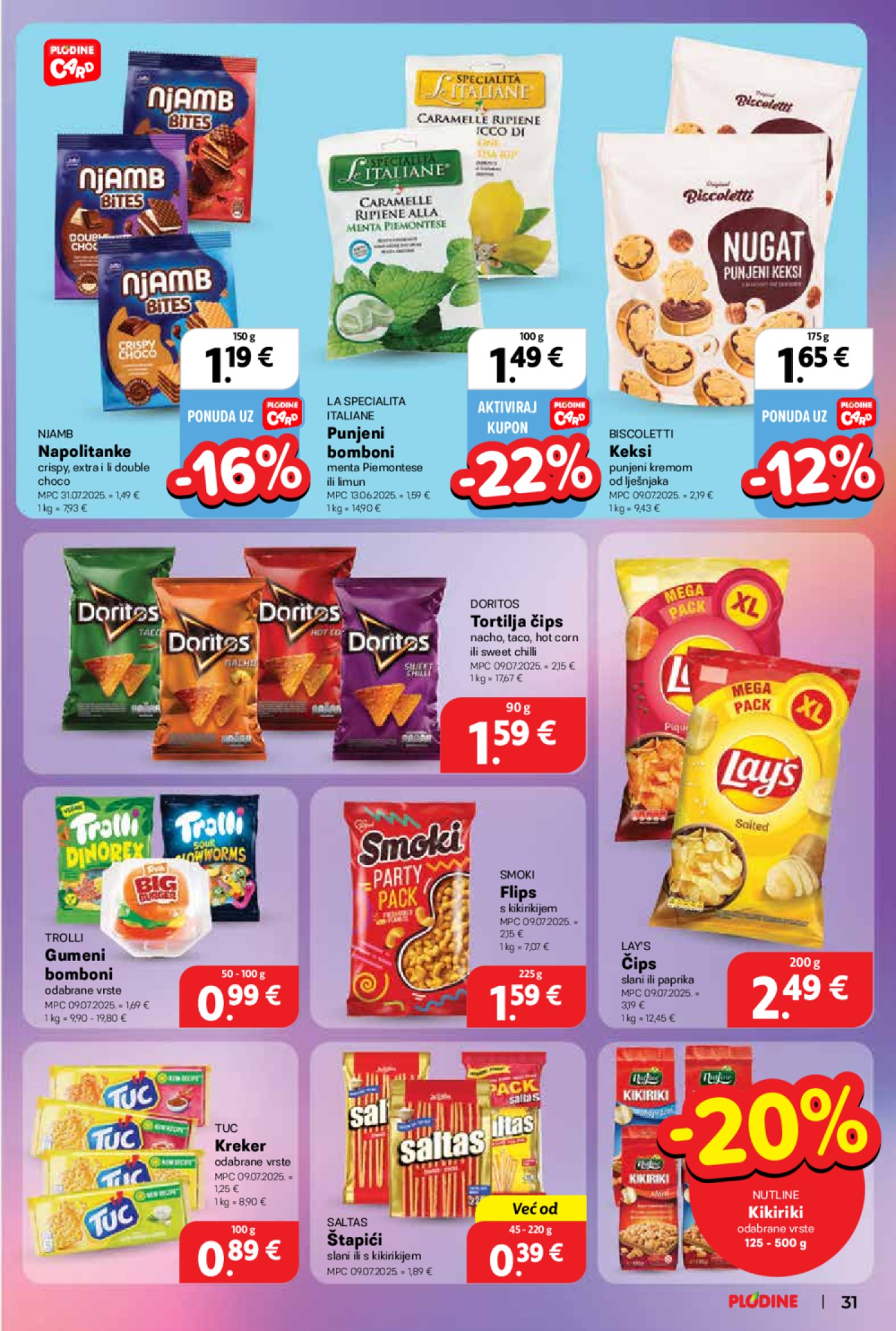 Plodine katalog Akcija 13. 08. - 19. 08. 2025.