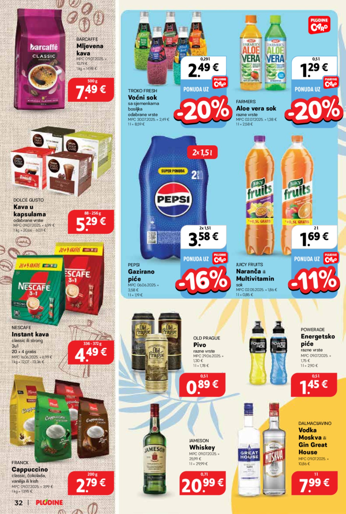 Plodine katalog Akcija 13. 08. - 19. 08. 2025.