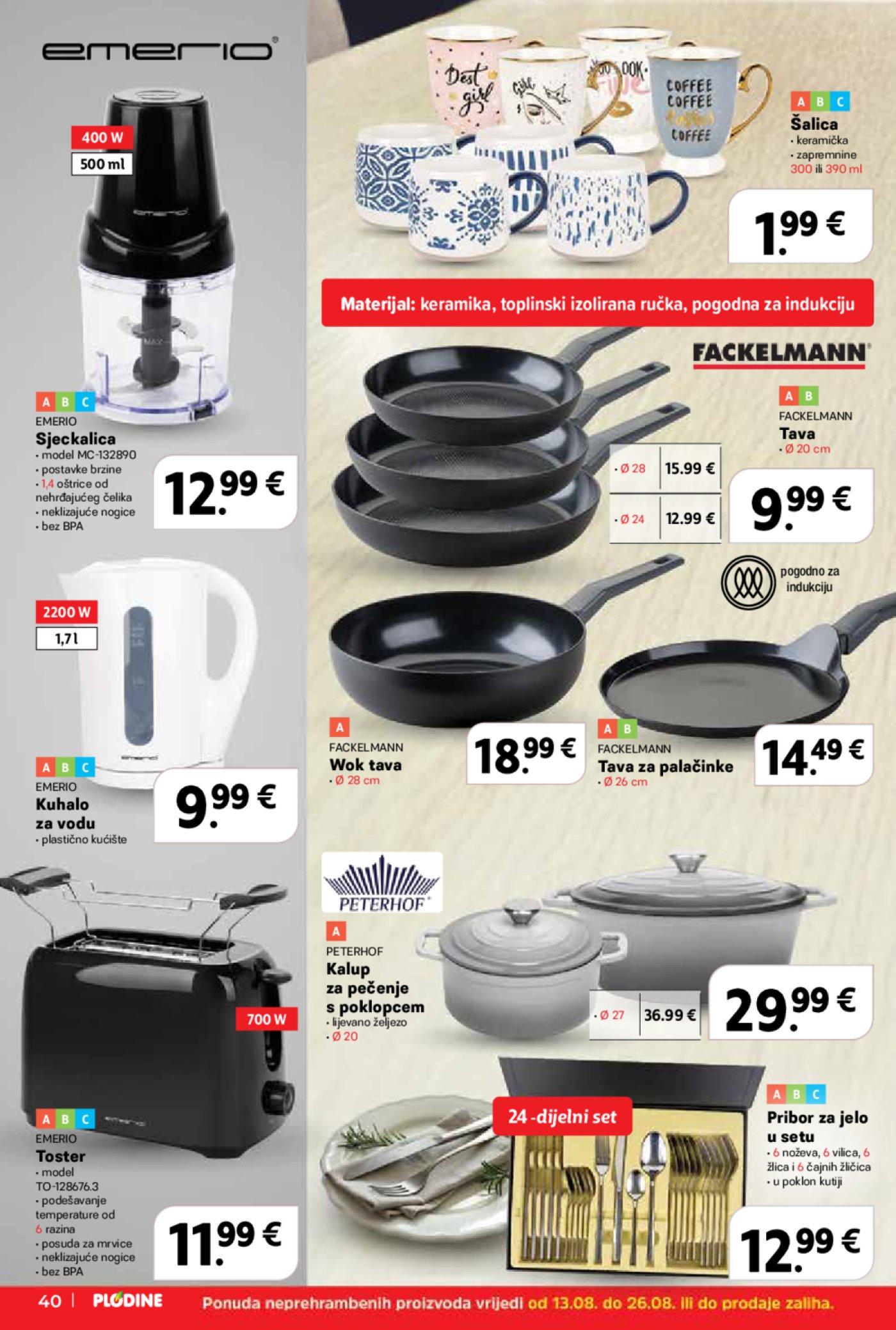 Plodine katalog Akcija 13. 08. - 19. 08. 2025.