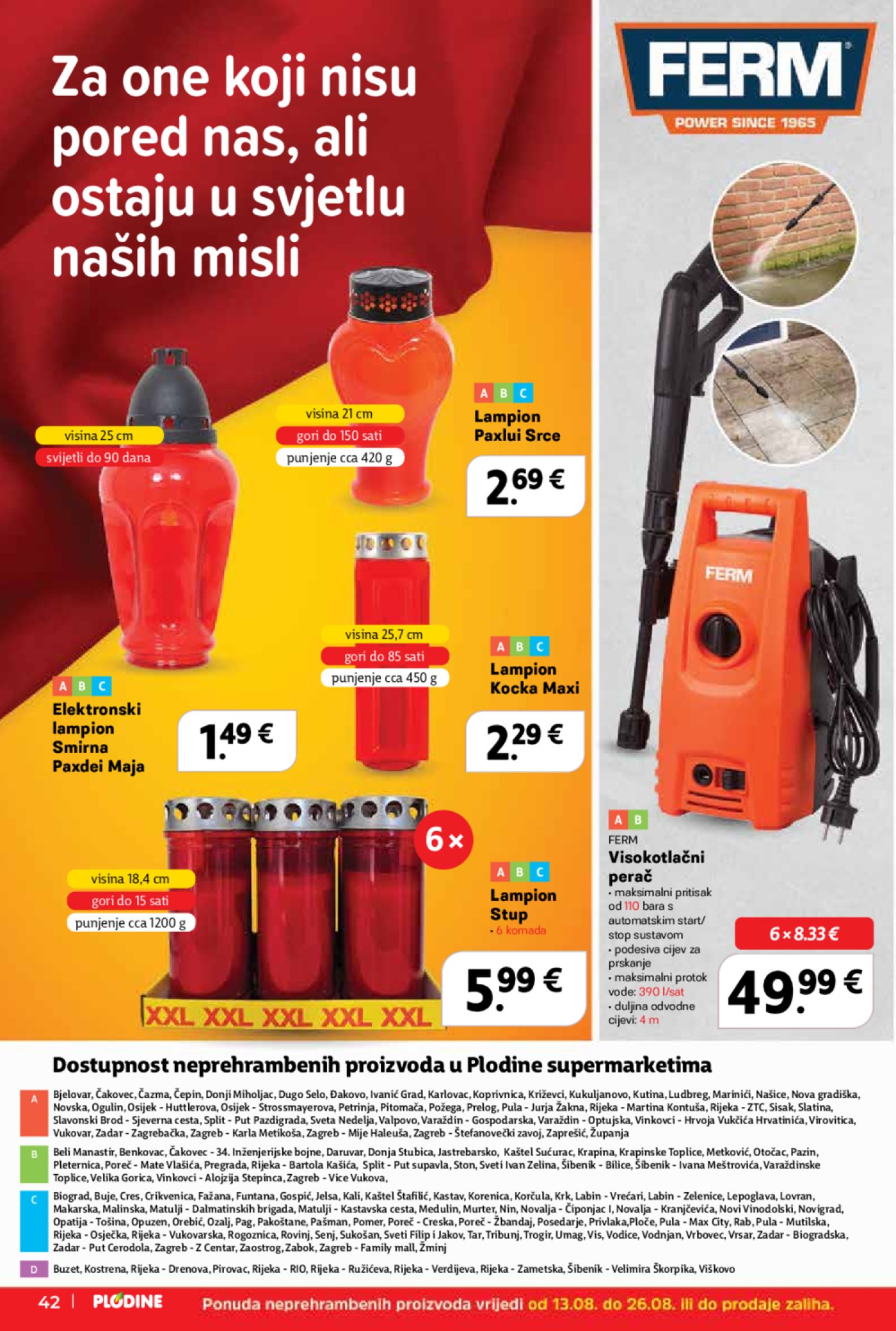 Plodine katalog Akcija 13. 08. - 19. 08. 2025.