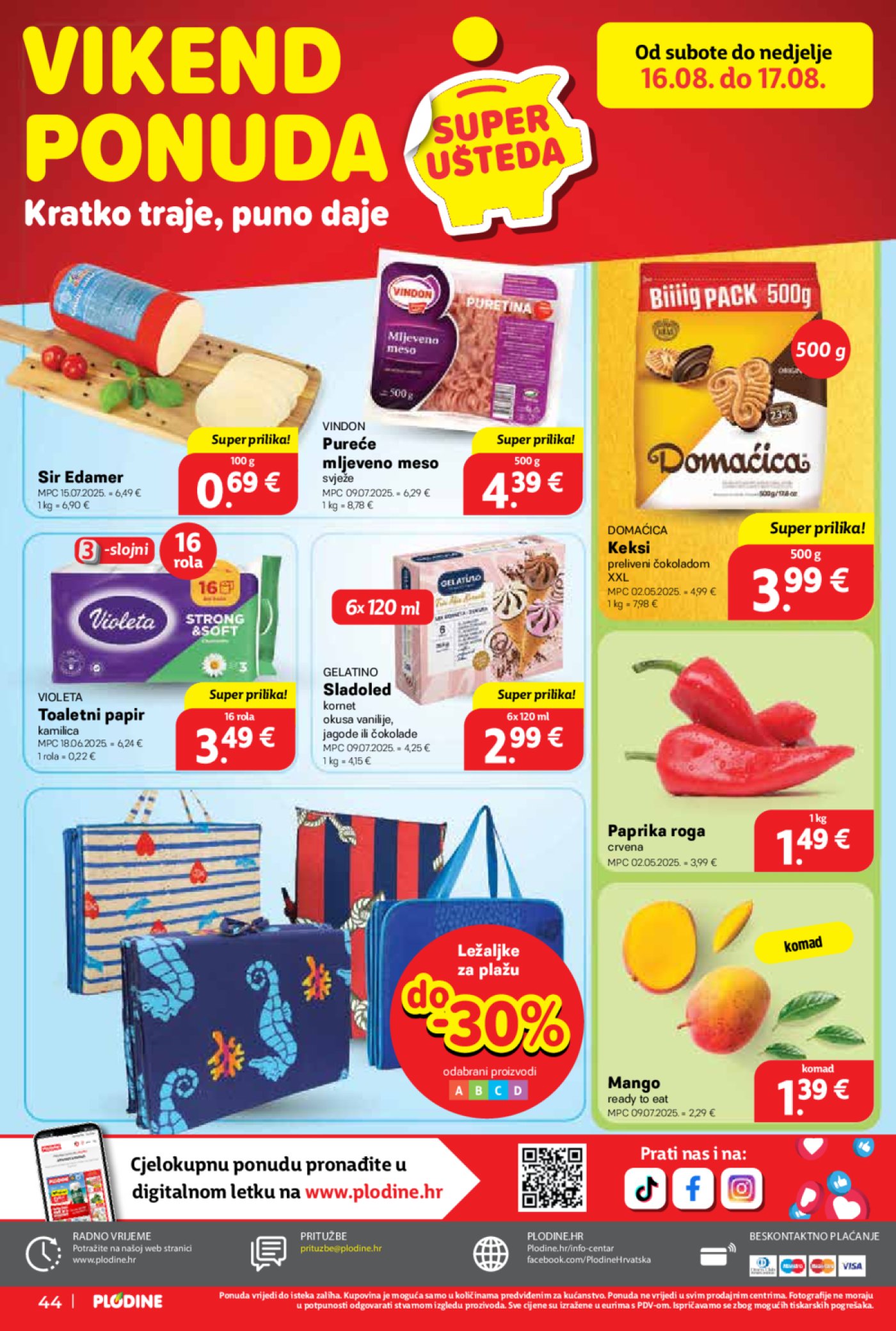 Plodine katalog Akcija 13. 08. - 19. 08. 2025.