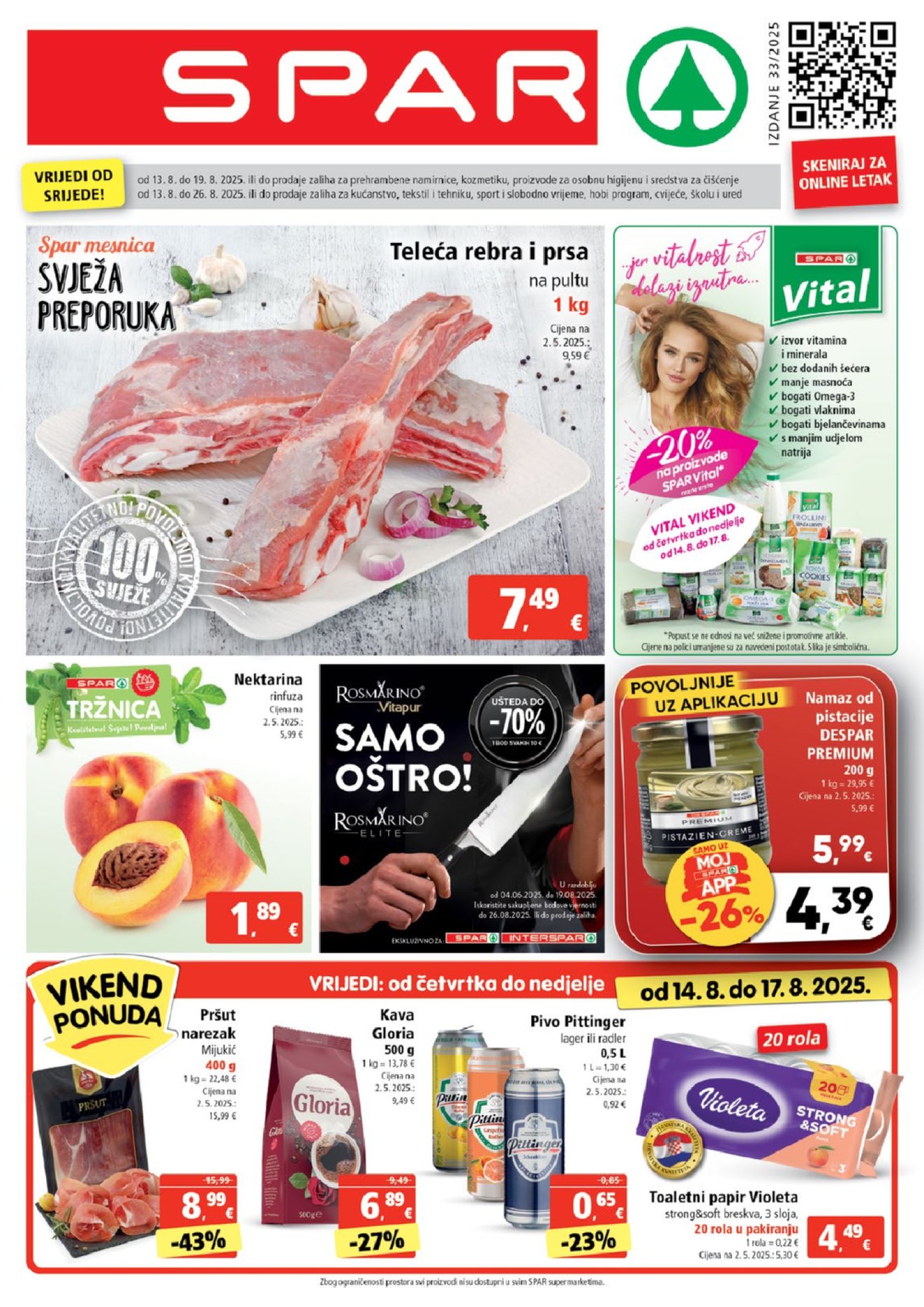 SPAR katalog Akcija 13. 08. - 19. 08. 2025.