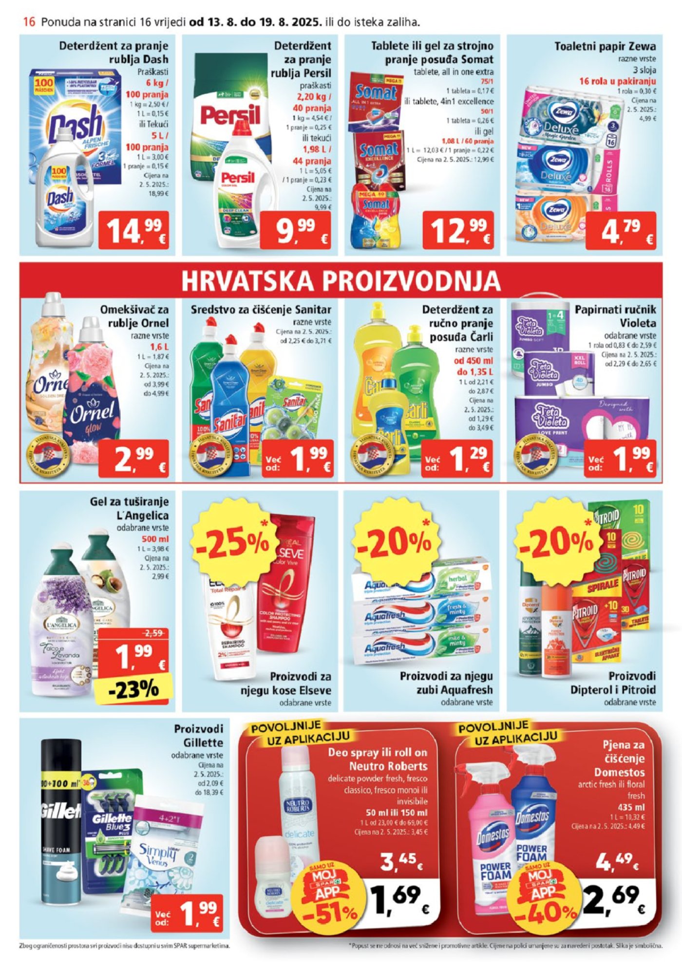 SPAR katalog Akcija 13. 08. - 19. 08. 2025.