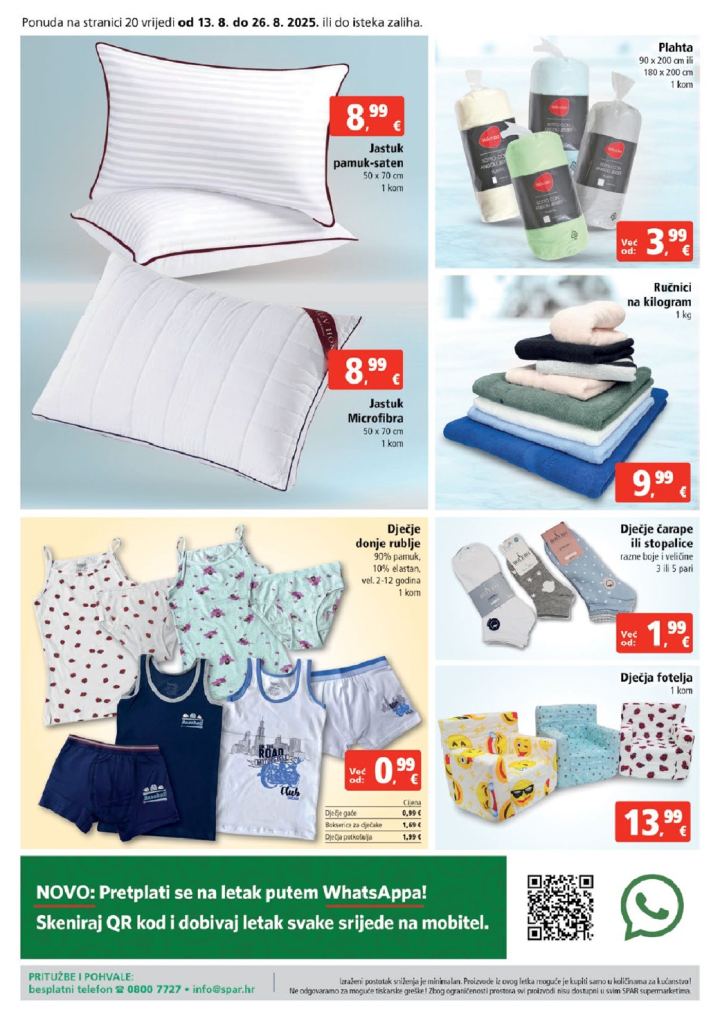 SPAR katalog Akcija 13. 08. - 19. 08. 2025.