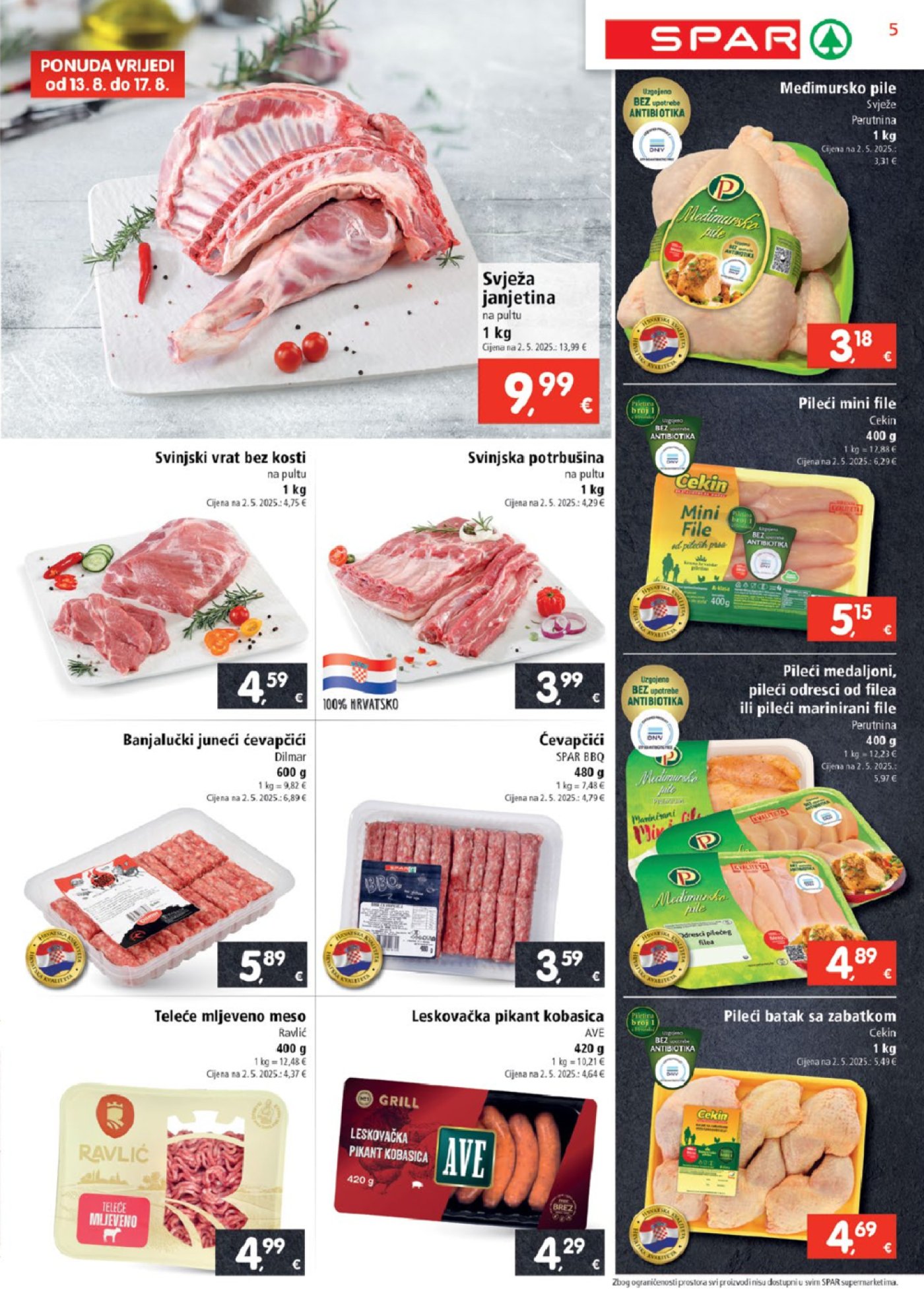 SPAR katalog Akcija 13. 08. - 19. 08. 2025.