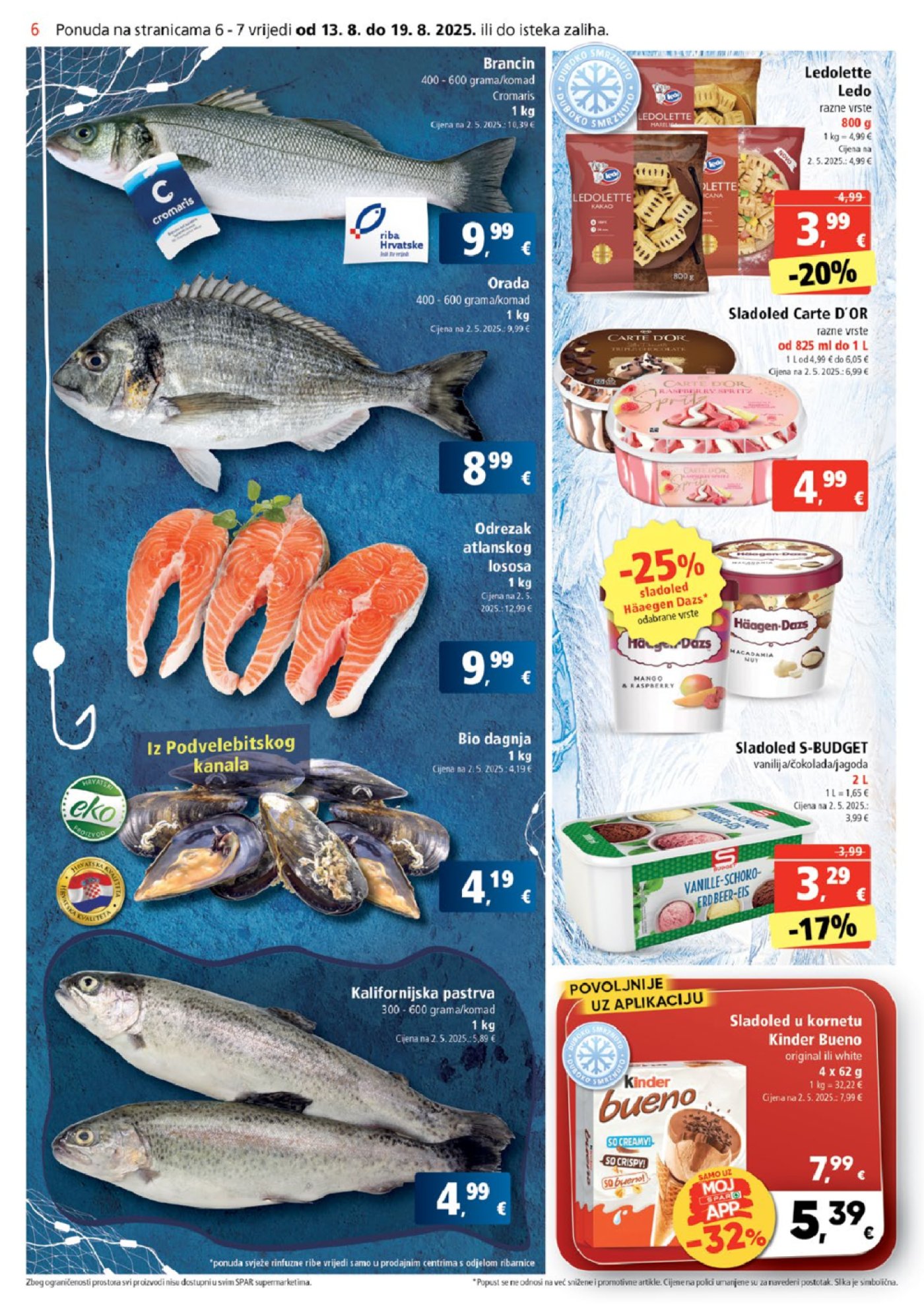 SPAR katalog Akcija 13. 08. - 19. 08. 2025.