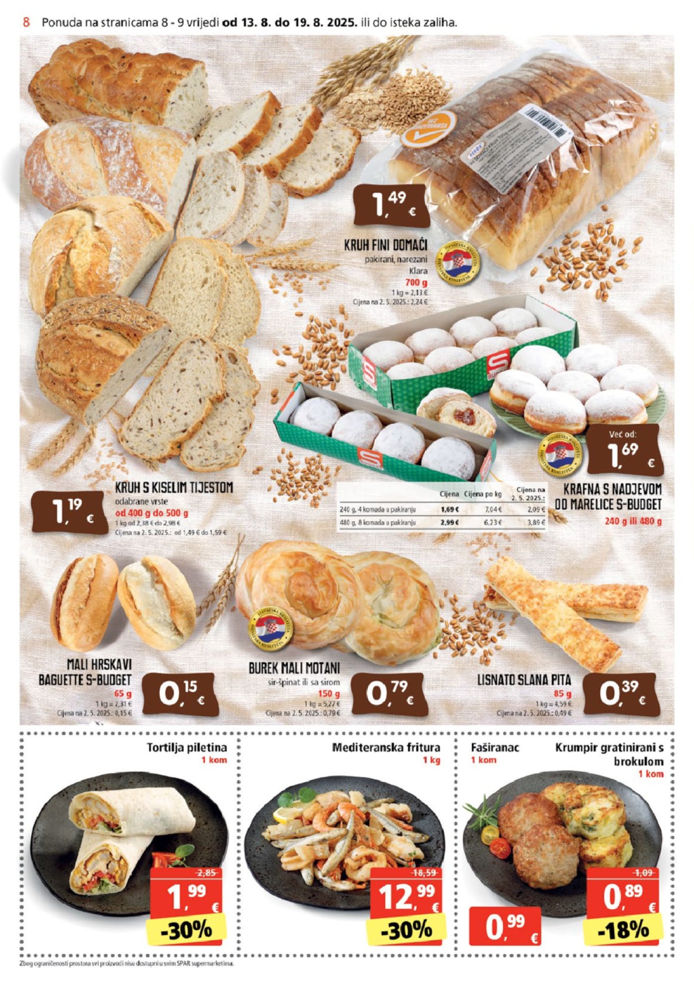 SPAR katalog Akcija 13. 08. - 19. 08. 2025.