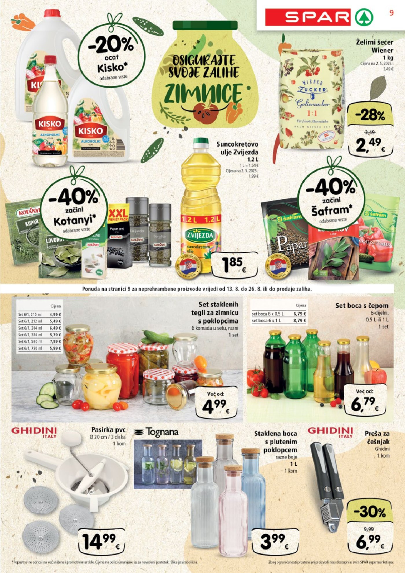 SPAR katalog Akcija 13. 08. - 19. 08. 2025.