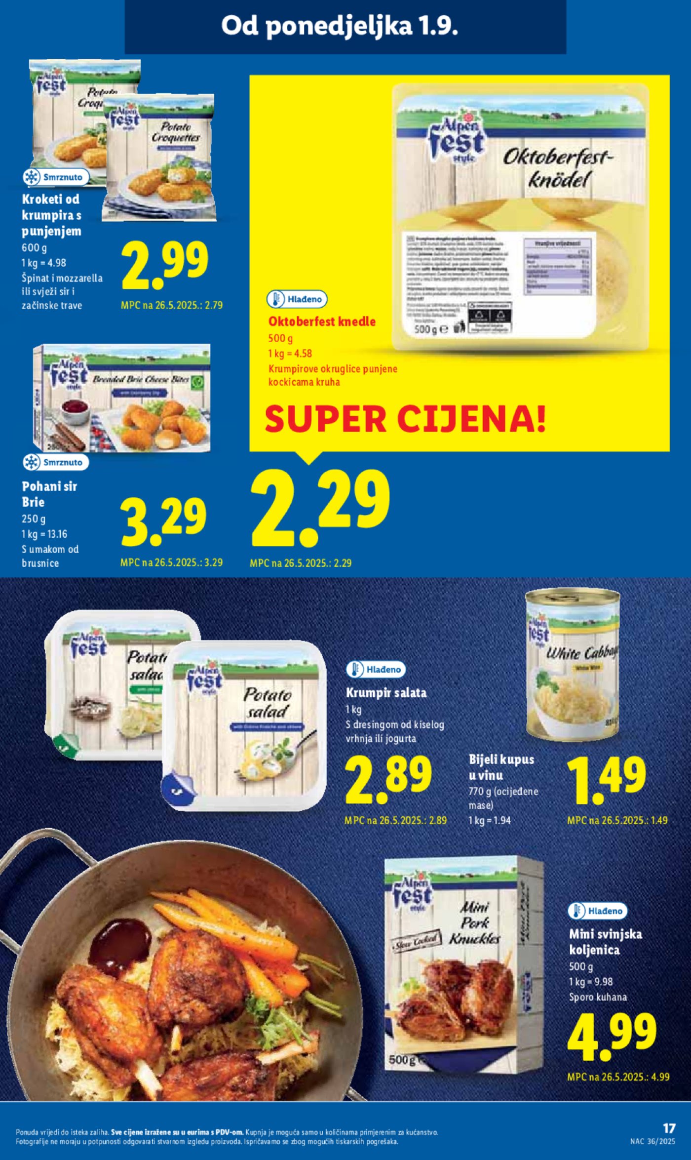 Lidl katalog Super ponuda od ponedjeljka 01.09. - 07.09.2025.
