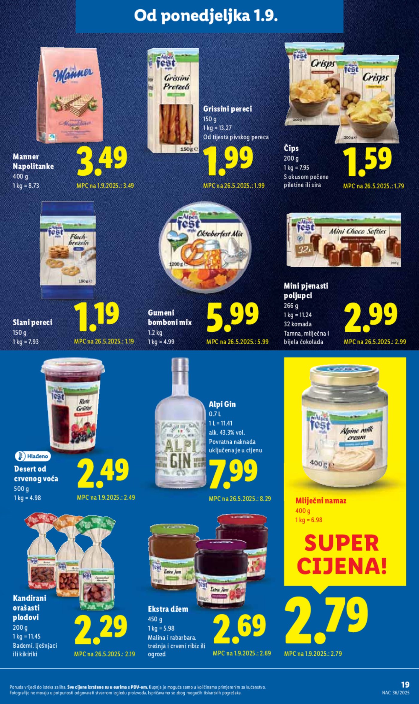 Lidl katalog Super ponuda od ponedjeljka 01.09. - 07.09.2025.