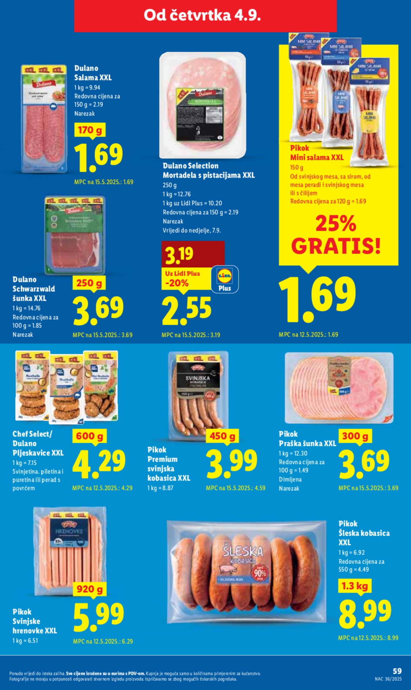 Lidl katalog Super ponuda od ponedjeljka 01.09. - 07.09.2025.