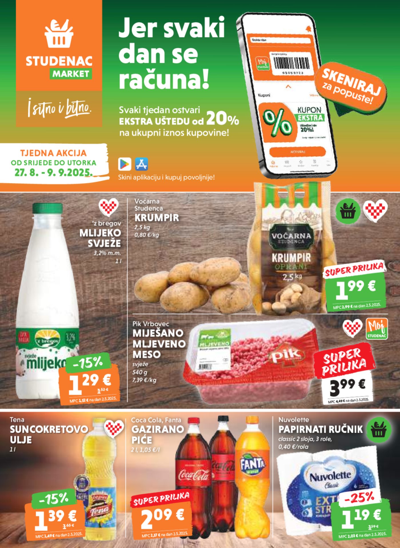 Studenac katalog Akcija 27.08.-09.09.2025.