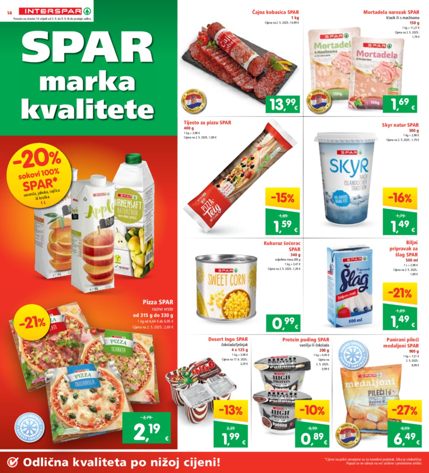 Interspar katalog Akcija 03.09. - 09.09.2025.