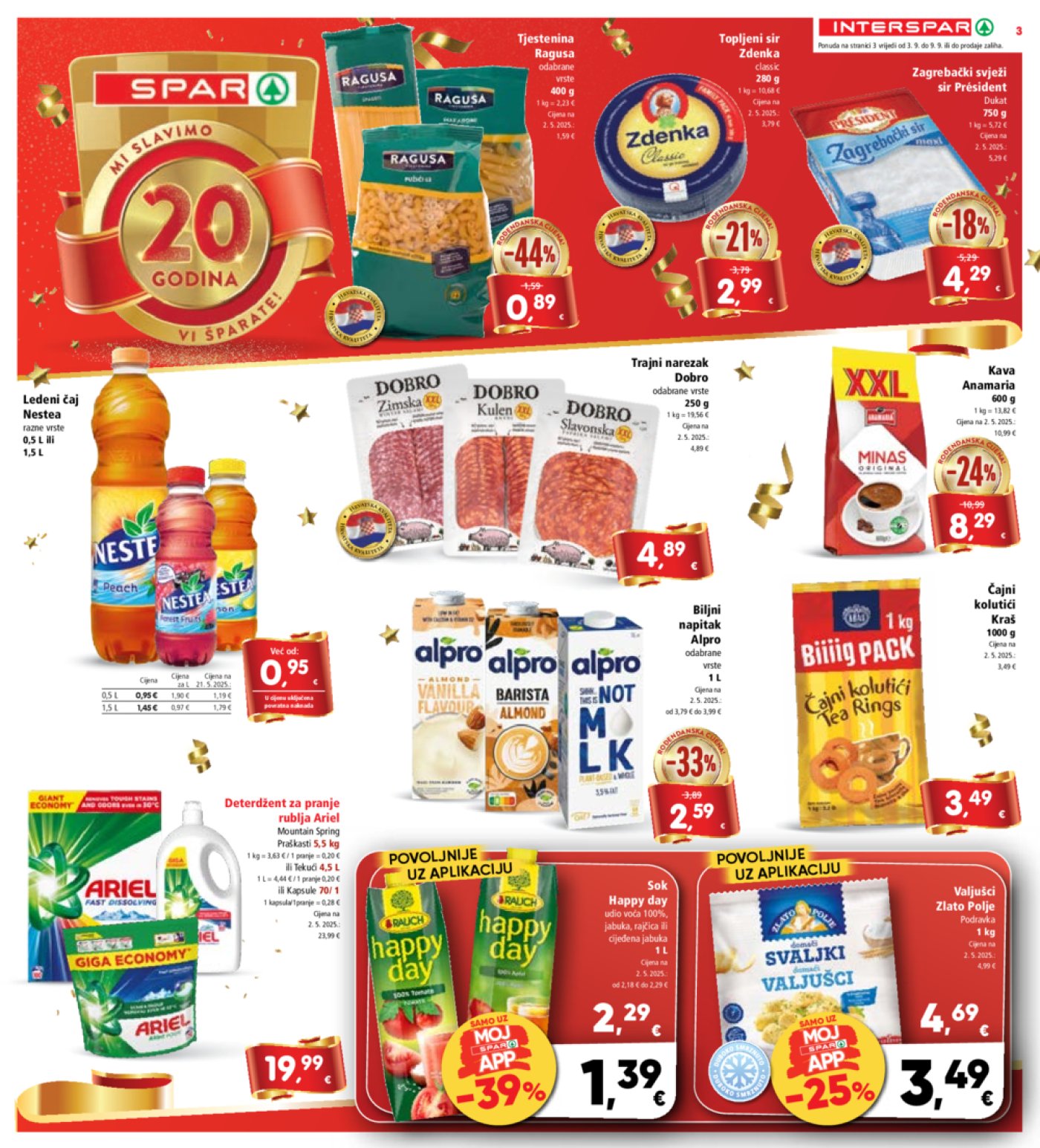 Interspar katalog Akcija 03.09. - 09.09.2025.