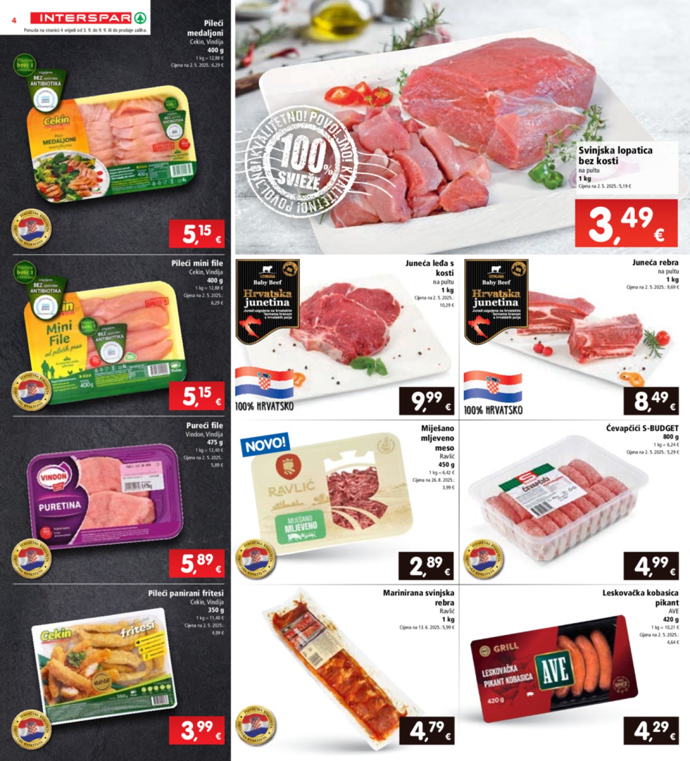 Interspar katalog Akcija 03.09. - 09.09.2025.