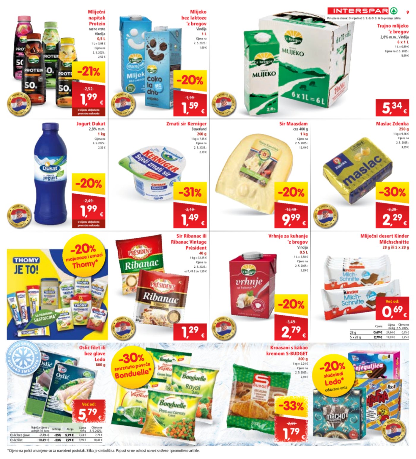 Interspar katalog Akcija 03.09. - 09.09.2025.