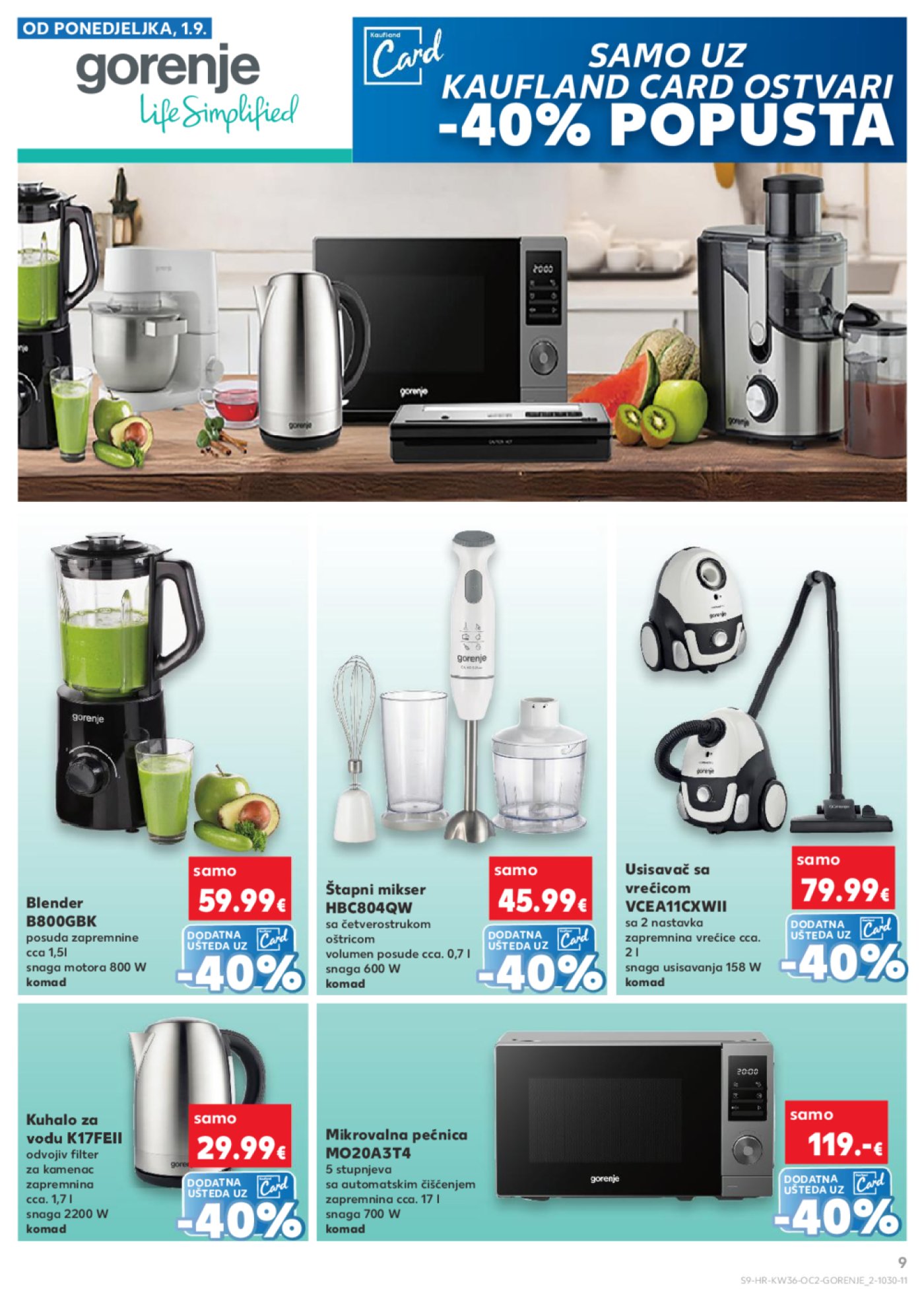 Kaufland katalog Neprehrambenih proizvoda 03.09.-09.09.2025. Odabrane poslovnice