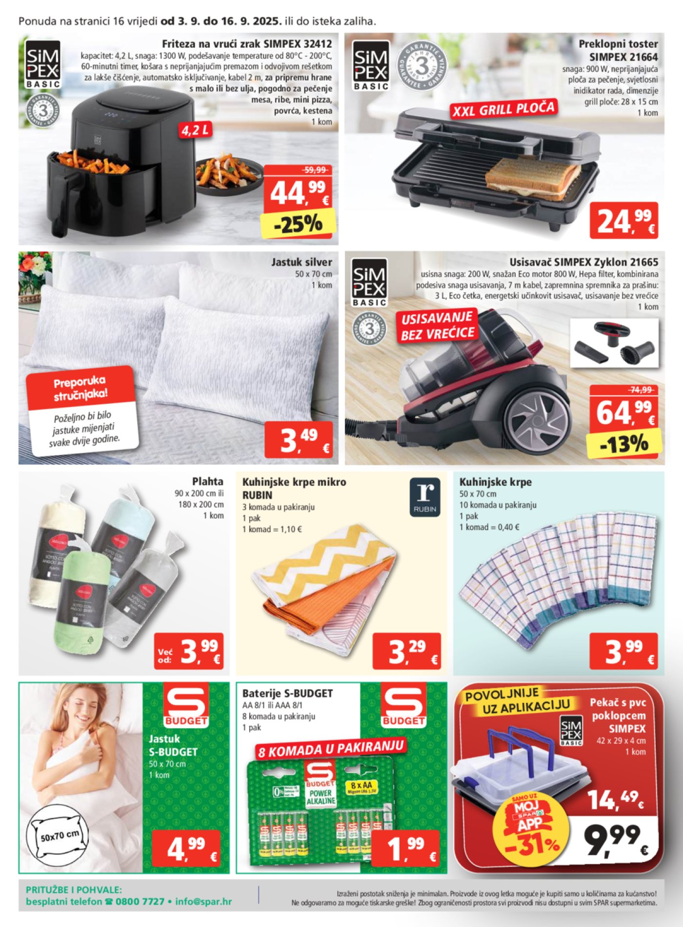 Spar katalog Akcija 03.09. - 09.09.2025.