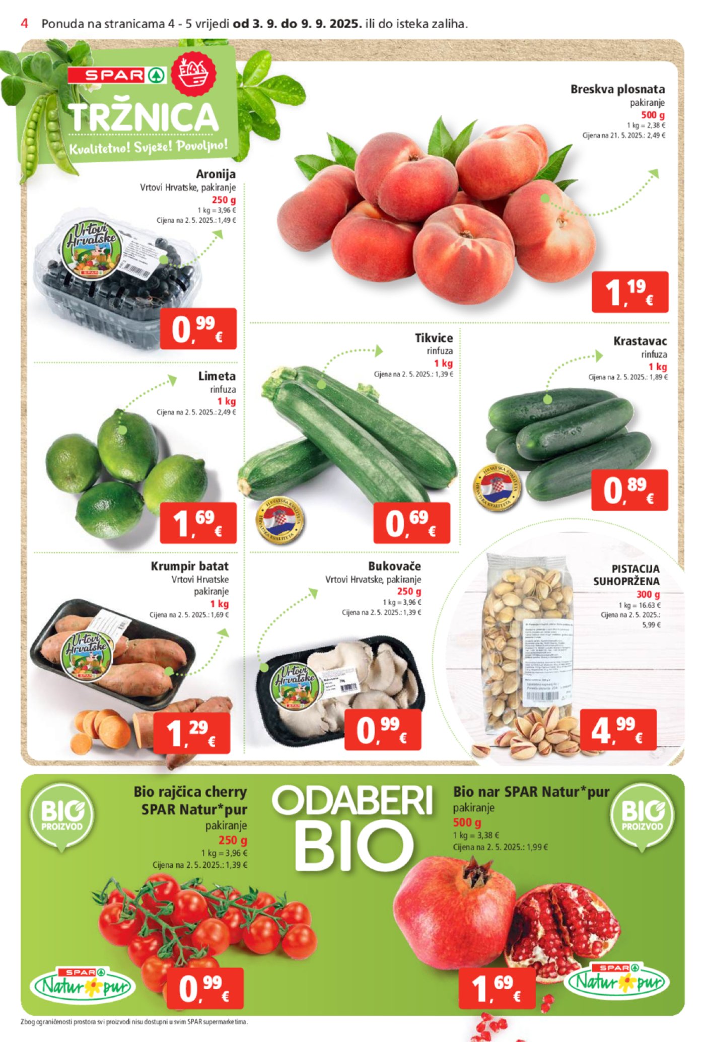 Spar katalog Akcija 03.09. - 09.09.2025.