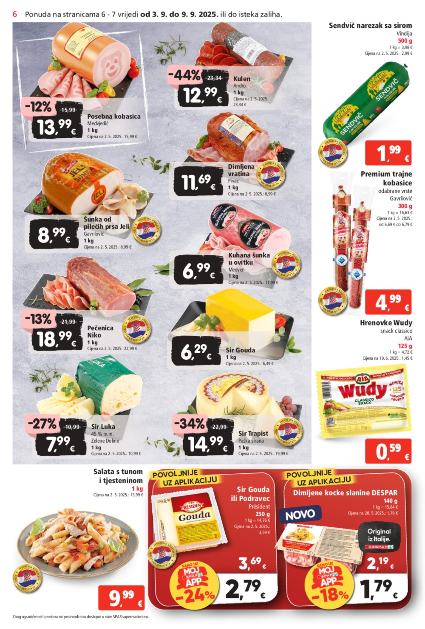 Spar katalog Akcija 03.09. - 09.09.2025.