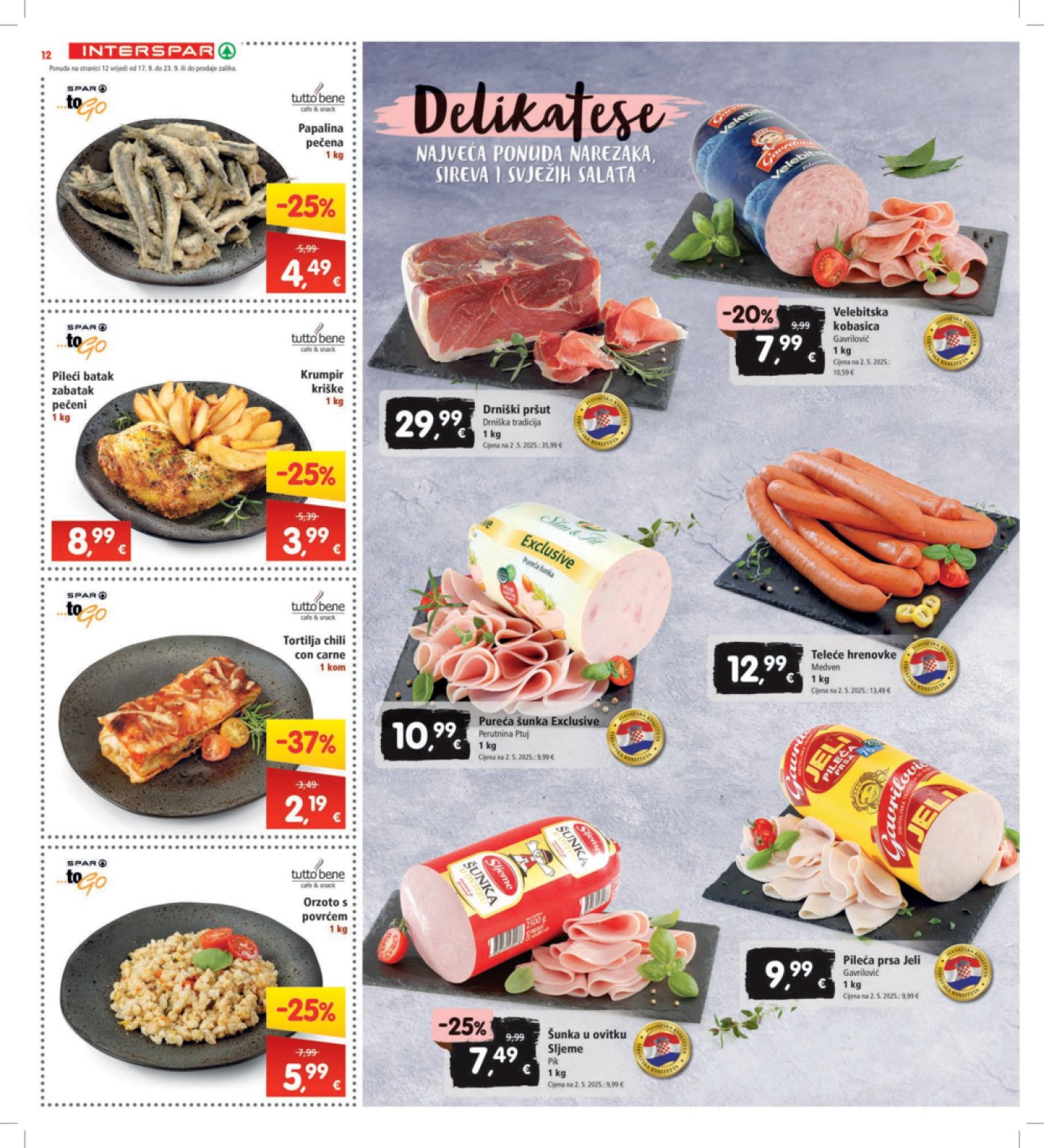 INTERSPAR katalog Akcija 17.09.-23.09.2025.
