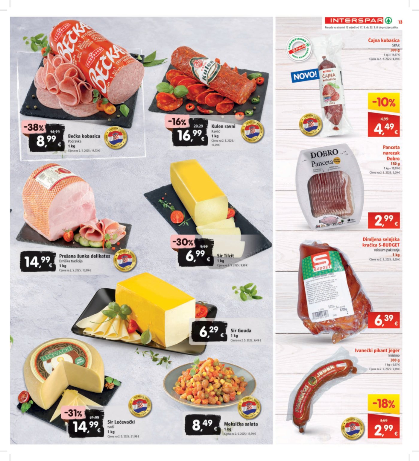 INTERSPAR katalog Akcija 17.09.-23.09.2025.