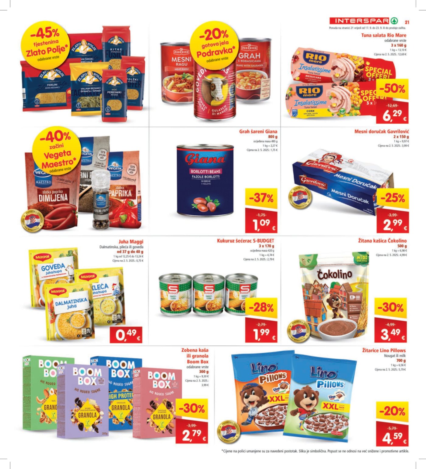 INTERSPAR katalog Akcija 17.09.-23.09.2025.
