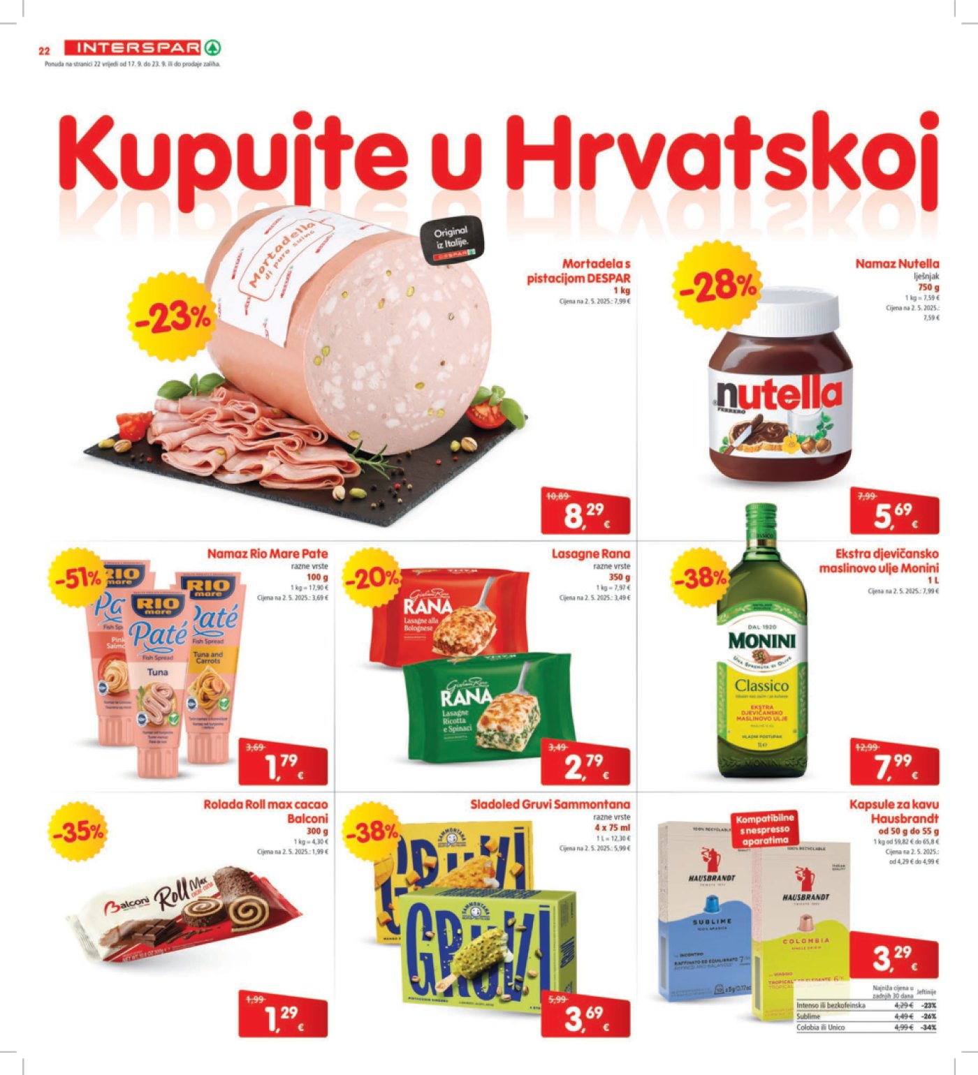 INTERSPAR katalog Akcija 17.09.-23.09.2025.