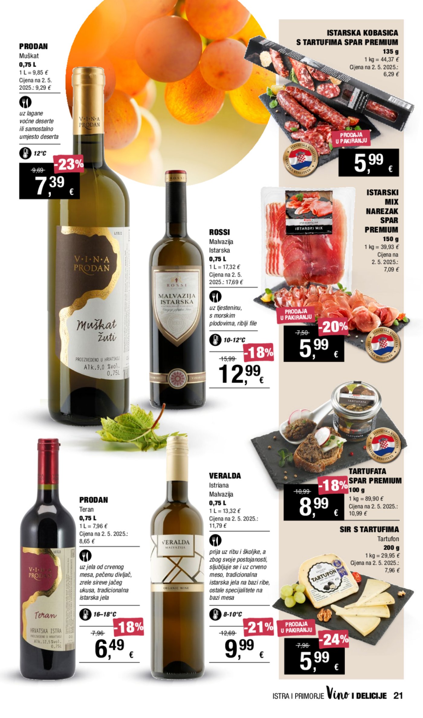 INTERSPAR katalog Vino i Delicije 18.09.-08.10.2025.