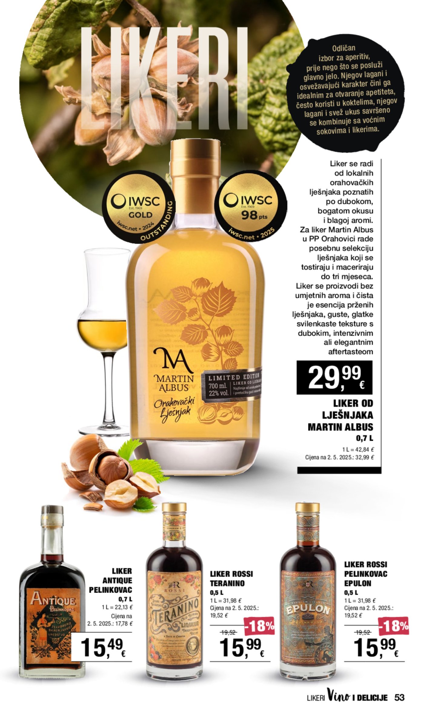 INTERSPAR katalog Vino i Delicije 18.09.-08.10.2025.