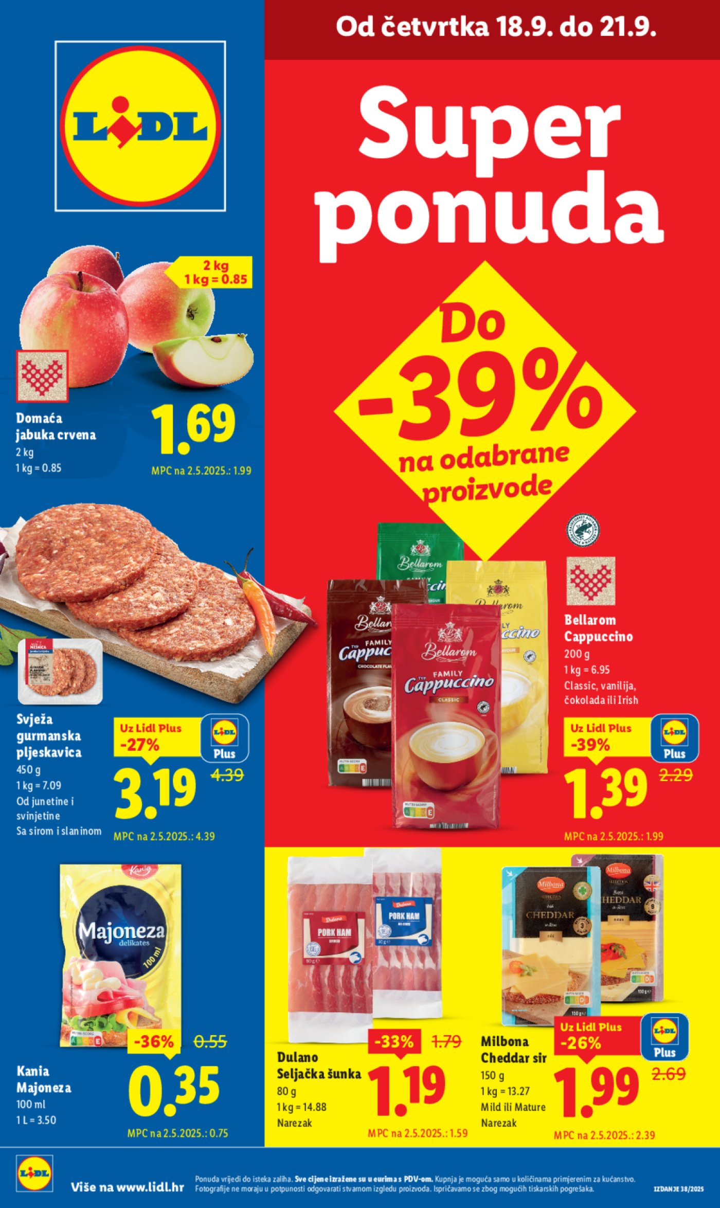 Lidl katalog Super ponuda od četvrtka 18.09 - 21.09.2025.