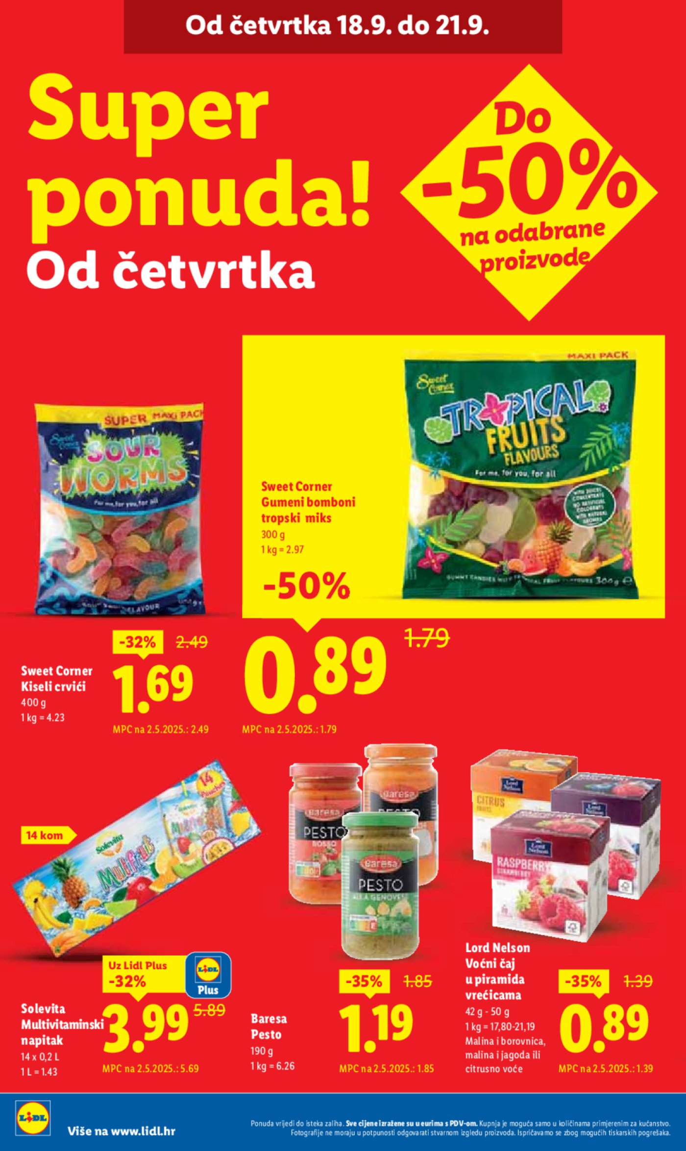 Lidl katalog Super ponuda od četvrtka 18.09 - 21.09.2025.