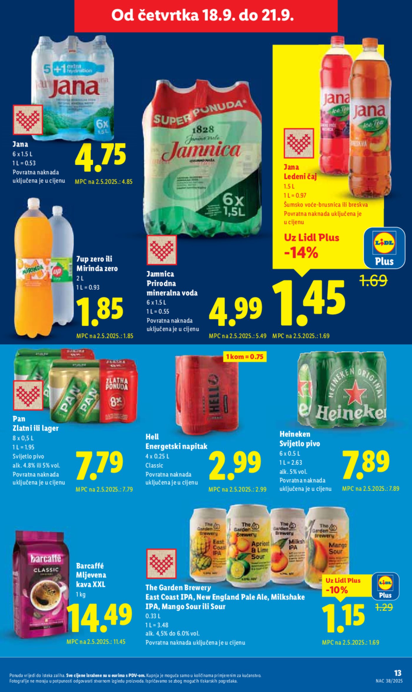 Lidl katalog Super ponuda od četvrtka 18.09 - 21.09.2025.
